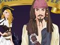 Karību jūras pirāti: saģērbt kā Captain Jack Sparrow un Elizabeth, lai spēlētu online